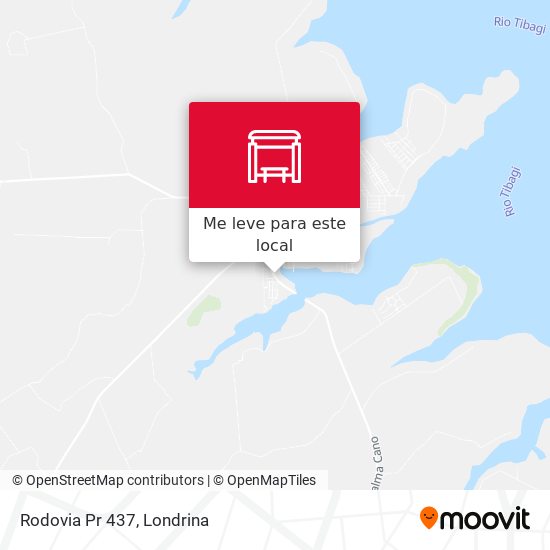 Rodovia Pr 437 mapa