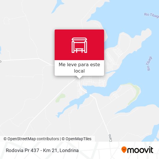 Rodovia Pr 437 - Km 21 mapa