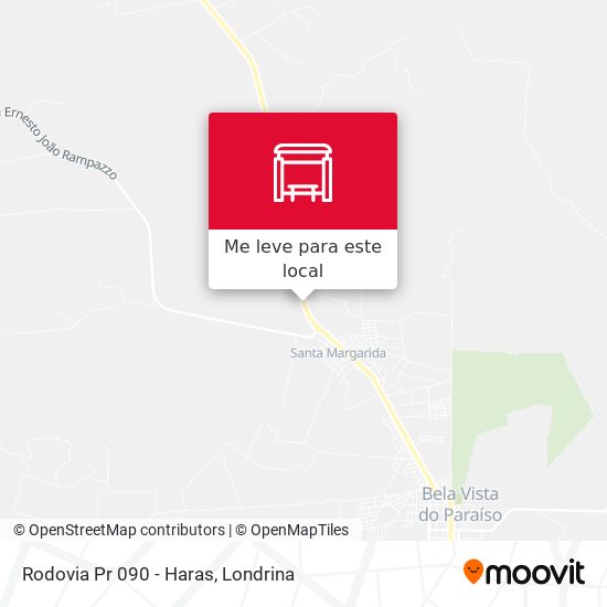 Rodovia Pr 090 - Haras mapa