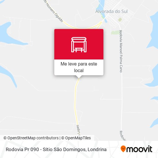 Rodovia Pr 090 - Sítio São Domingos mapa