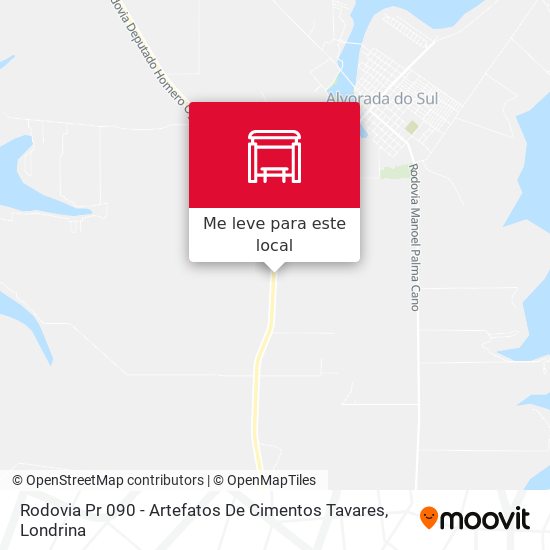 Rodovia Pr 090 - Artefatos De Cimentos Tavares mapa