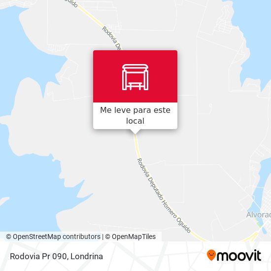 Rodovia Pr 090 mapa