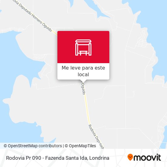 Rodovia Pr 090 - Fazenda Santa Ida mapa