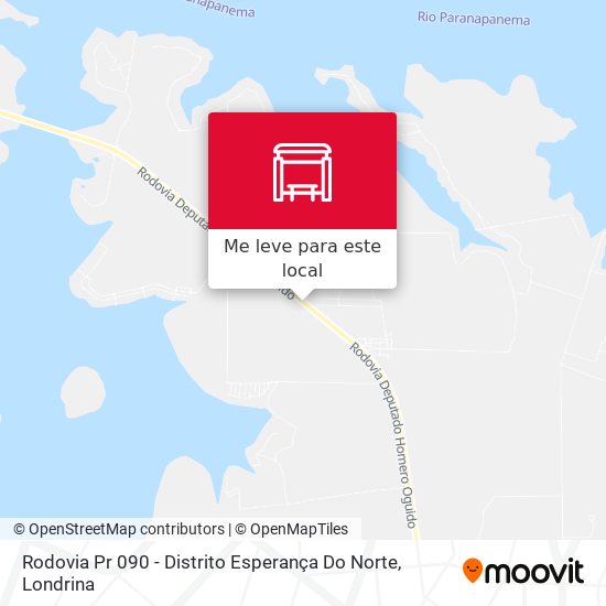 Rodovia Pr 090 - Distrito Esperança Do Norte mapa