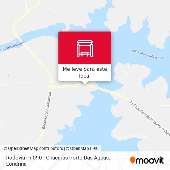 Rodovia Pr 090 - Chácaras Porto Das Águas mapa