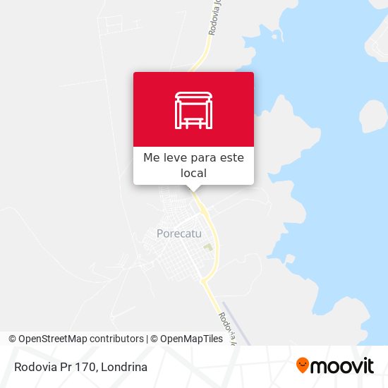Rodovia Pr 170 mapa