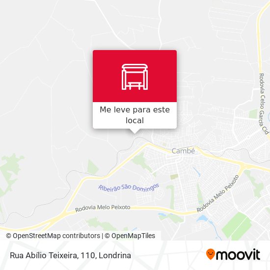 Rua Abílio Teixeira, 110 mapa
