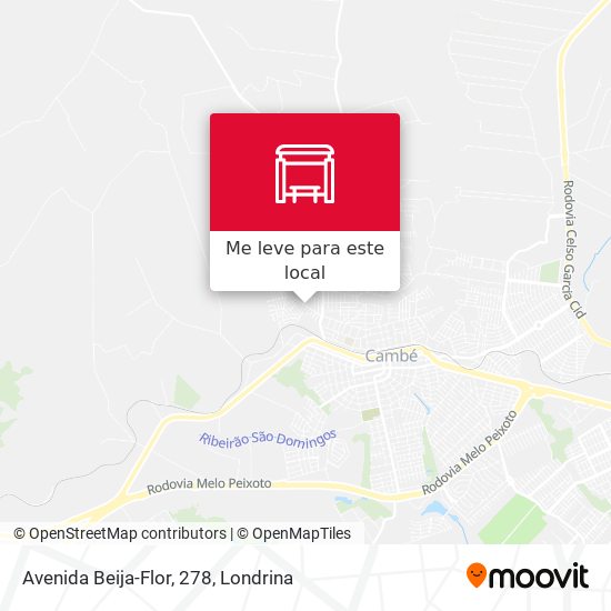 Avenida Beija-Flor, 278 mapa