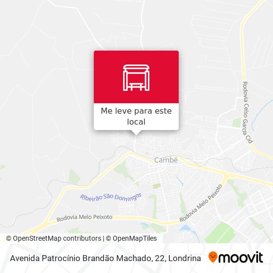 Avenida Patrocínio Brandão Machado, 22 mapa