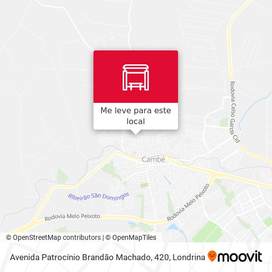 Avenida Patrocínio Brandão Machado, 420 mapa