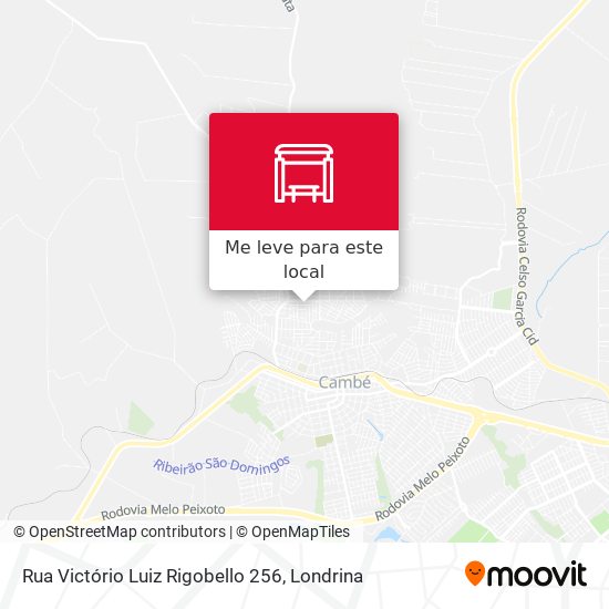 Rua Victório Luiz Rigobello 256 mapa