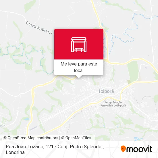 Rua Joao Lozano, 121 - Conj. Pedro Splendor mapa