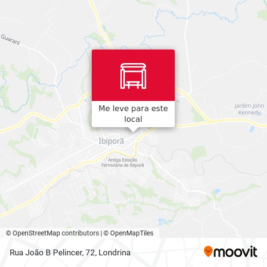 Rua João B Pelincer, 72 mapa