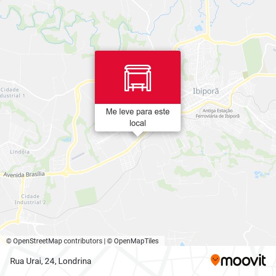 Rua Urai, 24 mapa
