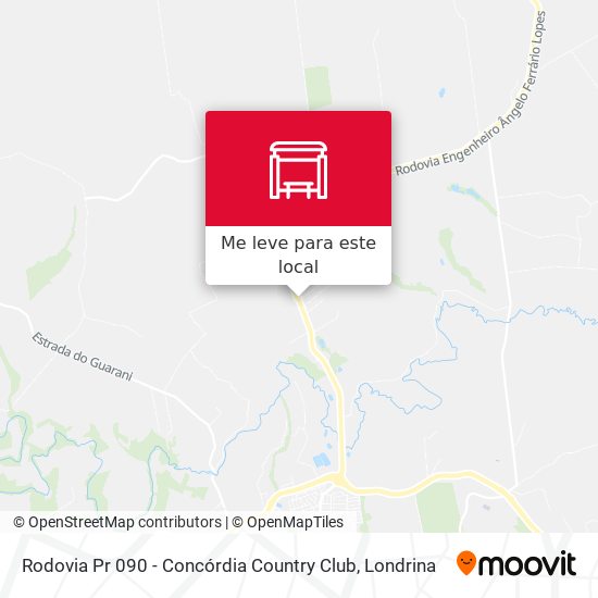 Rodovia Pr 090 - Concórdia Country Club mapa