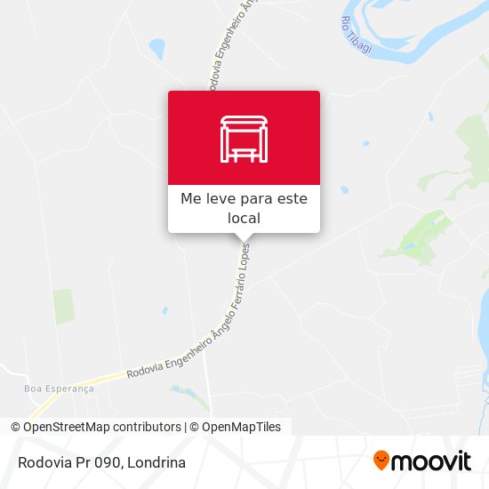 Rodovia Pr 090 mapa