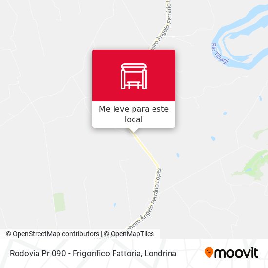 Rodovia Pr 090 - Frigorífico Fattoria mapa