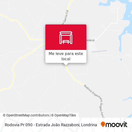 Rodovia Pr 090 - Estrada João Razzaboni mapa