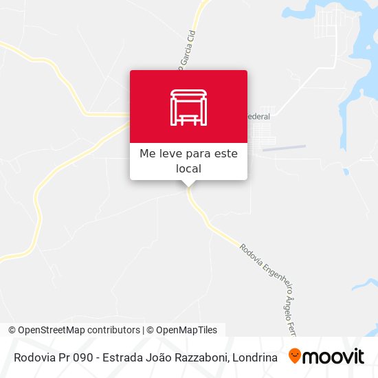 Rodovia Pr 090 - Estrada João Razzaboni mapa