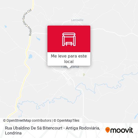 Rua Ubaldino De Sá Bitencourt - Antiga Rodoviária mapa