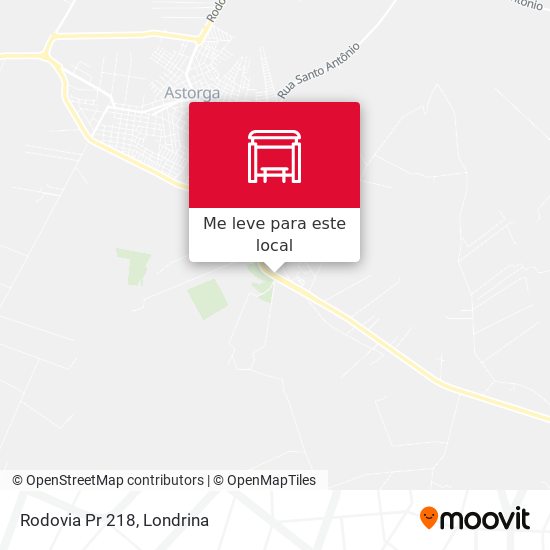 Rodovia Pr 218 mapa