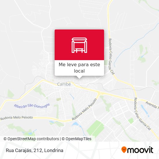 Rua Carajás, 212 mapa