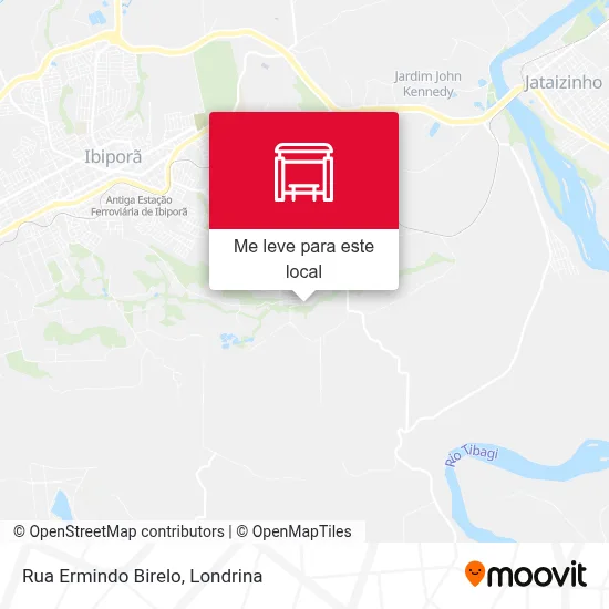 Rua Ermindo Birelo mapa