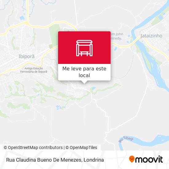 Rua Claudina Bueno De Menezes mapa