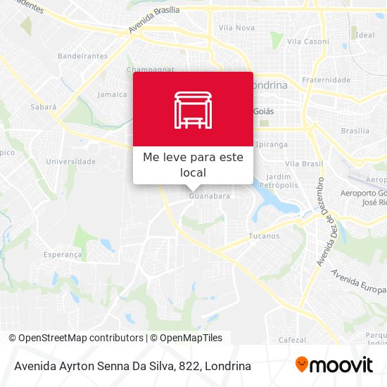 Avenida Ayrton Senna Da Silva, 822 mapa
