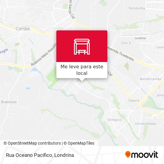 Rua Oceano Pacífico mapa