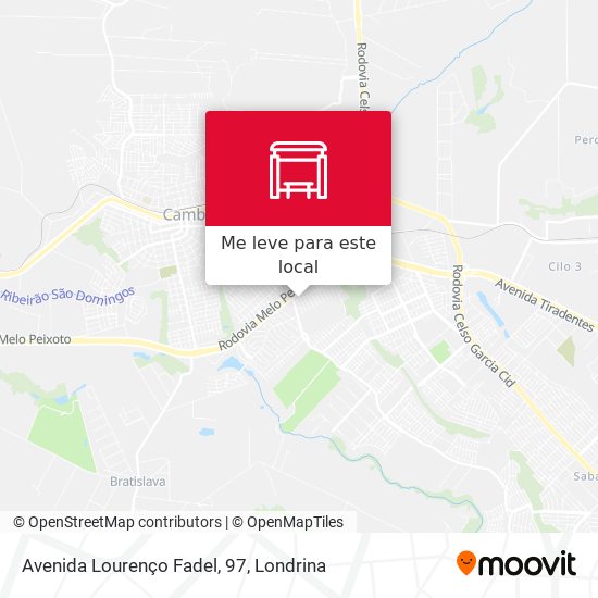 Avenida Lourenço Fadel, 97 mapa