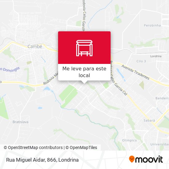 Rua Miguel Aidar, 866 mapa