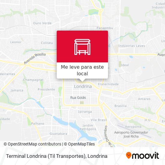 Terminal Londrina (Til Transportes) mapa