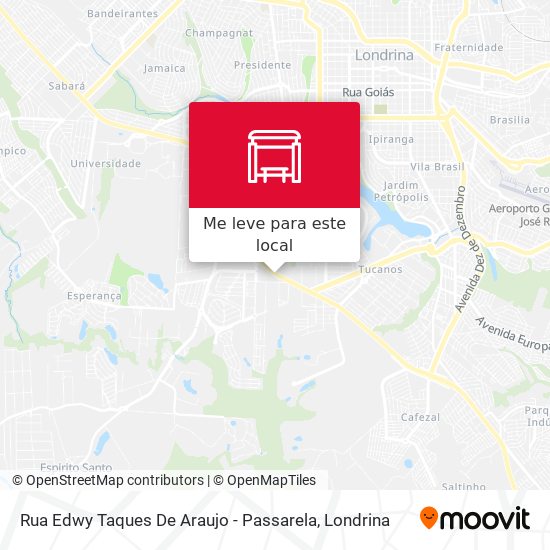 Rua Edwy Taques De Araujo - Passarela mapa