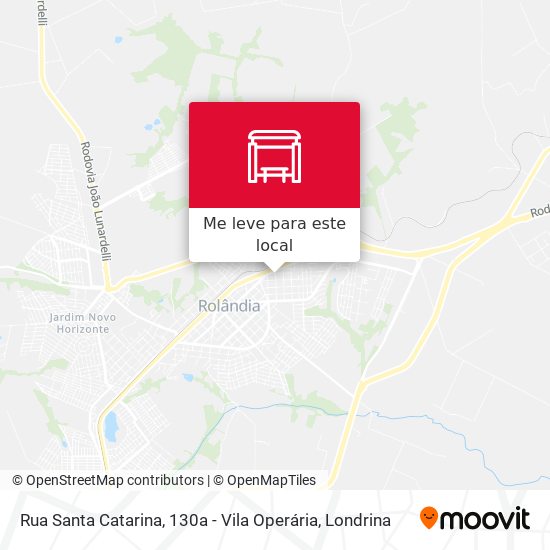Rua Santa Catarina, 130a - Vila Operária mapa