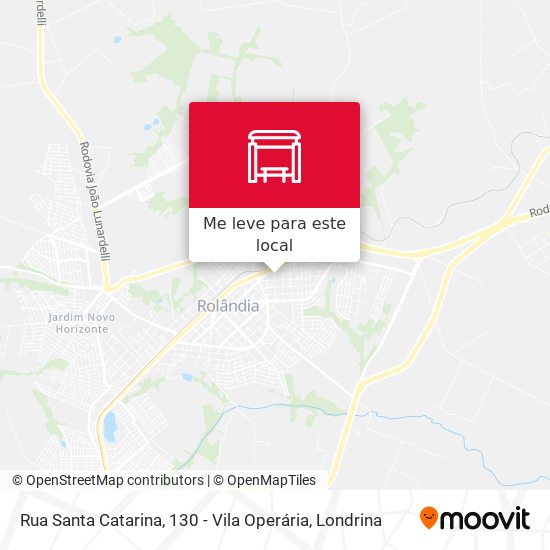 Rua Santa Catarina, 130 - Vila Operária mapa
