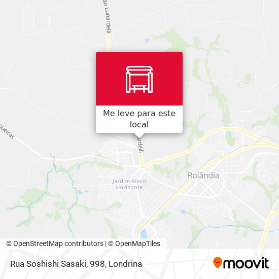 Rua Soshishi Sasaki, 998 mapa