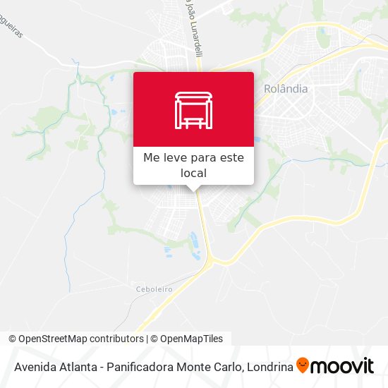 Avenida Atlanta - Panificadora Monte Carlo mapa