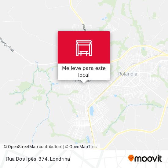 Rua Dos Ipês, 374 mapa