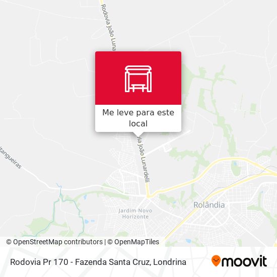 Rodovia Pr 170 - Fazenda Santa Cruz mapa