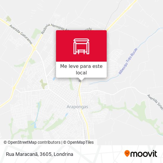 Rua Maracanã, 3605 mapa