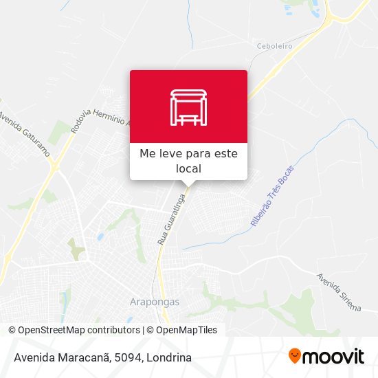 Avenida Maracanã, 5094 mapa