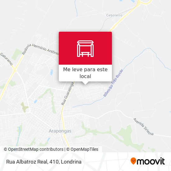 Rua Albatroz Real, 410 mapa