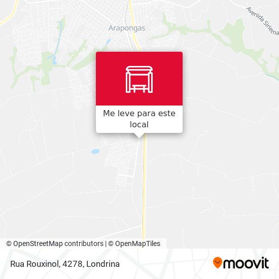 Rua Rouxinol, 4278 mapa