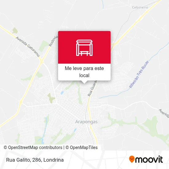Rua Galito, 286 mapa