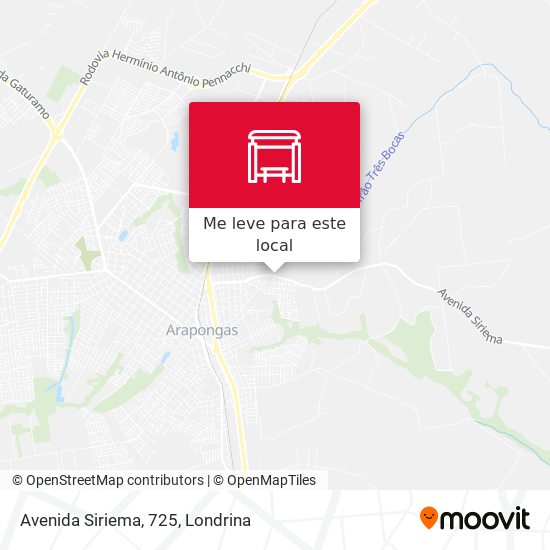 Avenida Siriema, 725 mapa