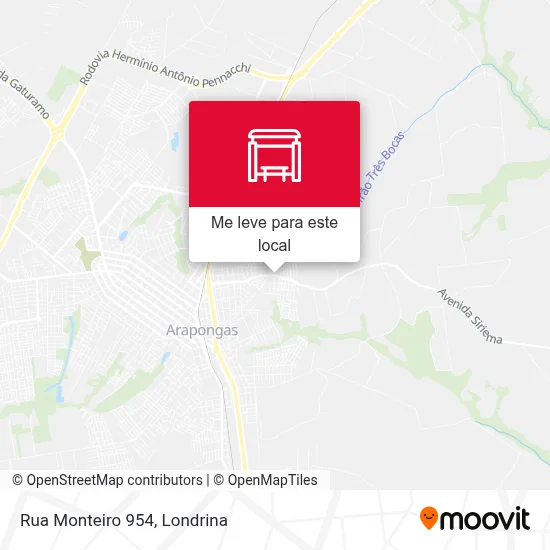 Rua Monteiro 954 mapa