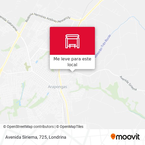 Avenida Siriema, 725 mapa