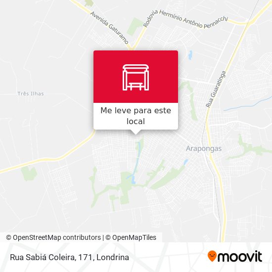 Rua Sabiá Coleira, 171 mapa