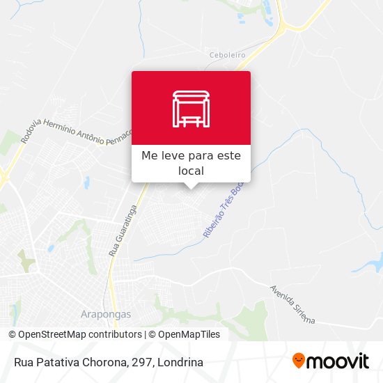 Rua Patativa Chorona, 297 mapa
